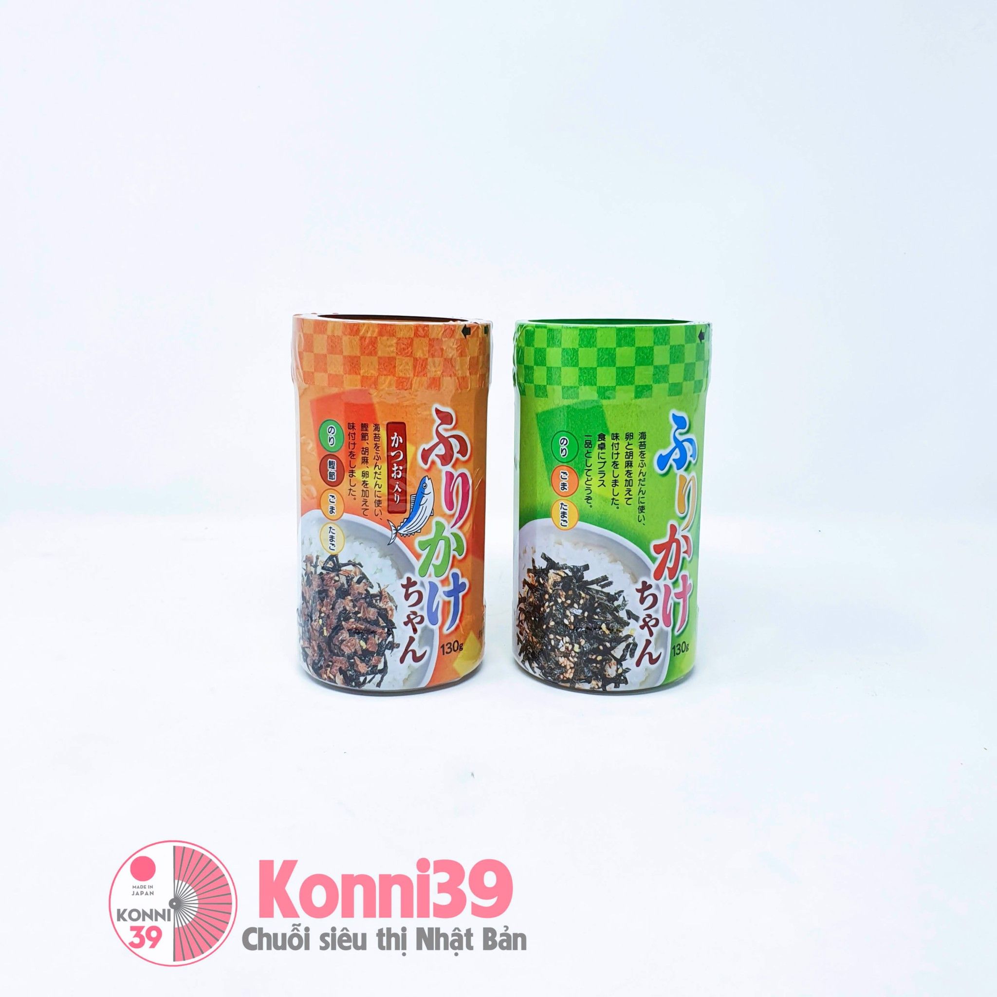 Gia vị rắc cơm Furikake Chan 130g (2 vị)