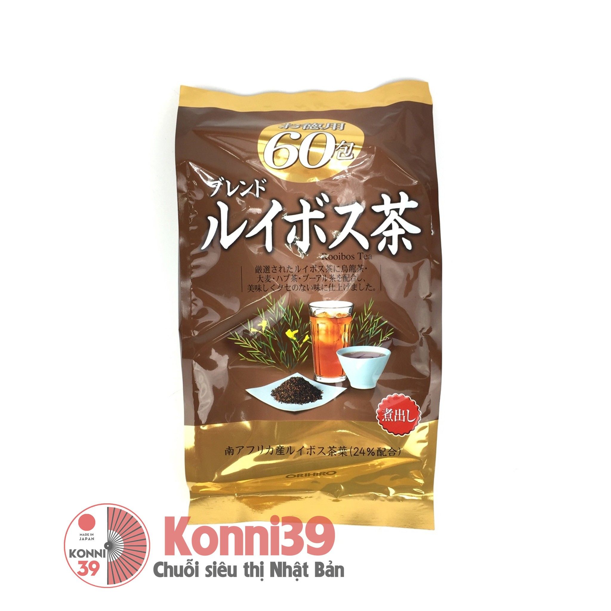 Hồng trà nam phi ORIHIRO Rooibos 60 gói