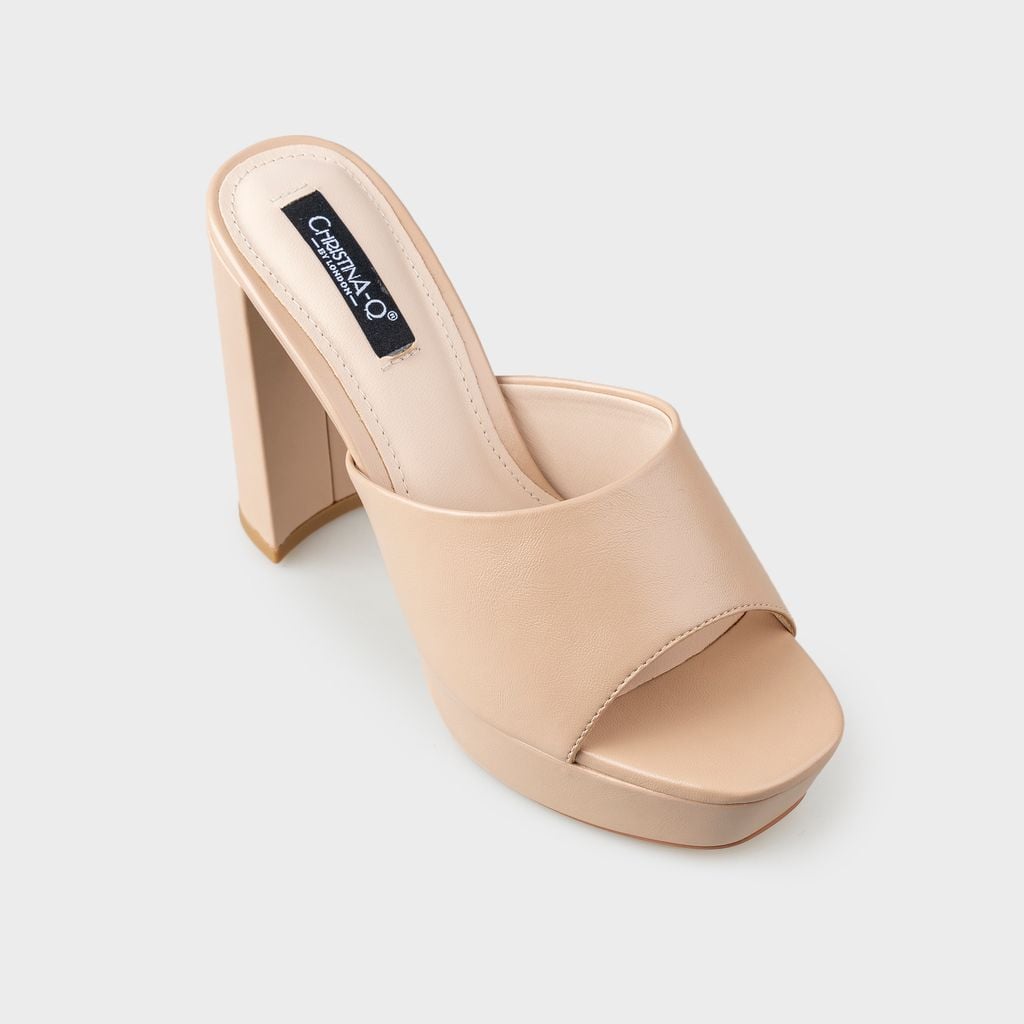 Guốc Nữ Gót Trụ CHRISTINA-Q GUN117G