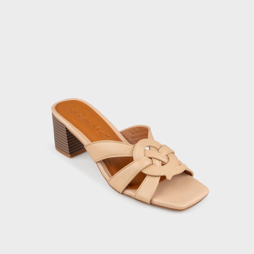 Guốc Nữ Gót Trụ CHRISTINA-Q GUN111G