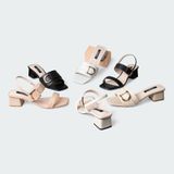 Giày sandals nữ gót trụ ChristinA-Q XDN297