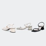 Giày sandals nữ gót trụ ChristinA-Q XDN312