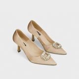 Giày Nữ Cao Gót Bít Mũi Nhọn CHRISTINA-Q GBN384F