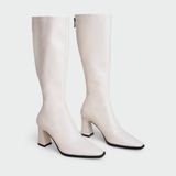 Giày Boots Nữ Cao Cổ Mũi Vuông CHRISTINA-Q BOV017F