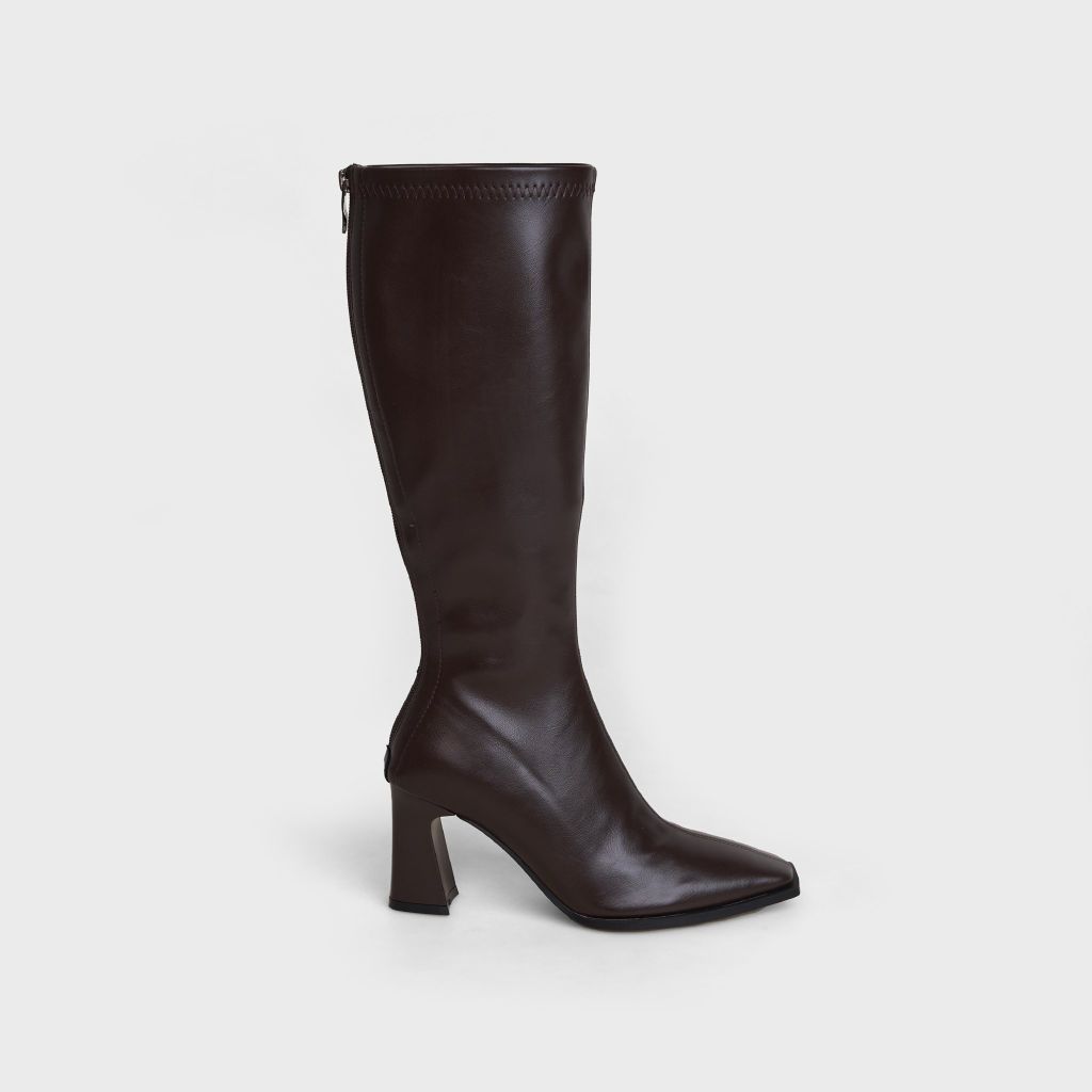 Giày Boots Nữ Cao Cổ Mũi Vuông CHRISTINA-Q BOV017F