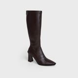 Giày Boots Nữ Cao Cổ Mũi Vuông CHRISTINA-Q BOV017F
