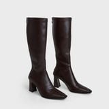 Giày Boots Nữ Cao Cổ Mũi Vuông CHRISTINA-Q BOV017F