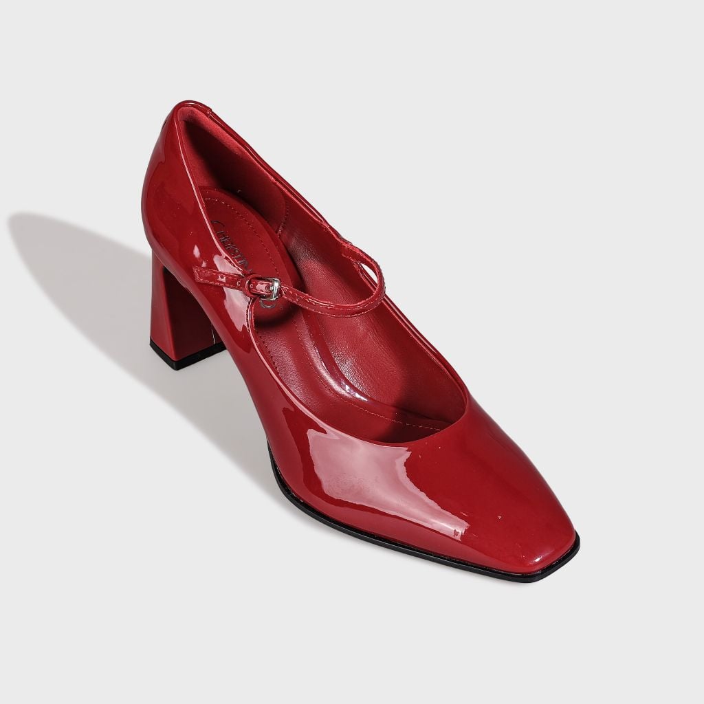 Giày Nữ Cao Gót Bít Mũi Vuông CHRISTINA-Q GBV141F