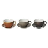 Egg 300ml Café Latte Cup & Saucer (3 Potters)