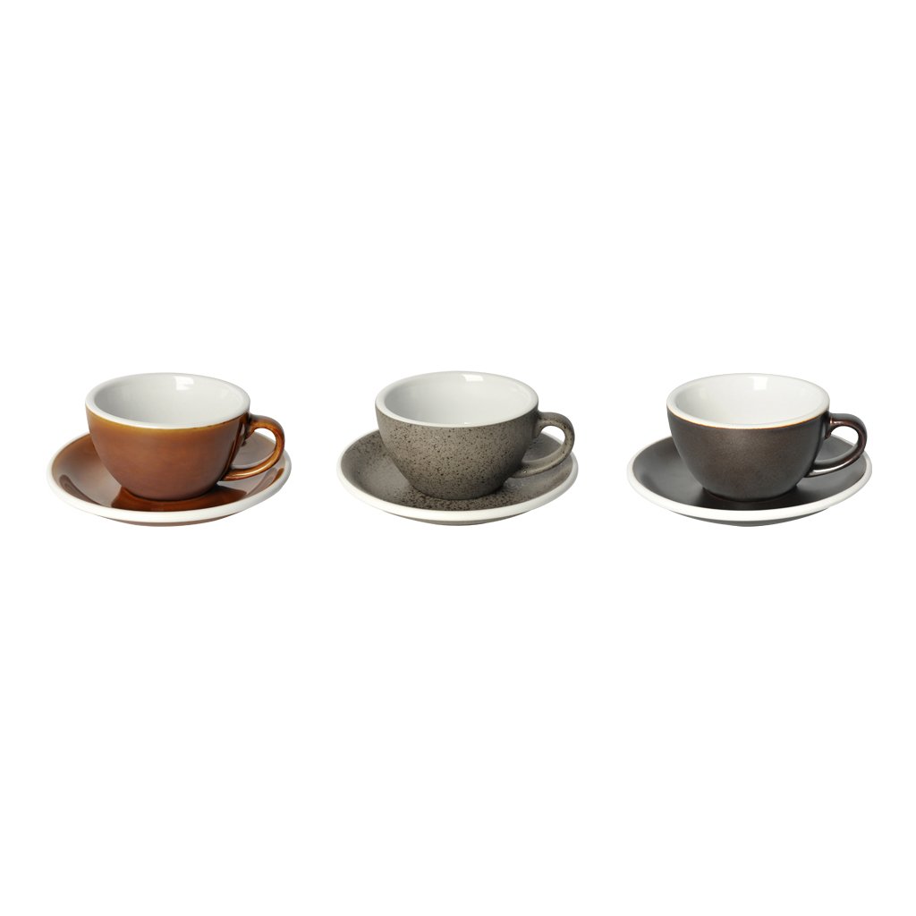 Egg 150ml Flat White Cup & Saucer (3 Potters)