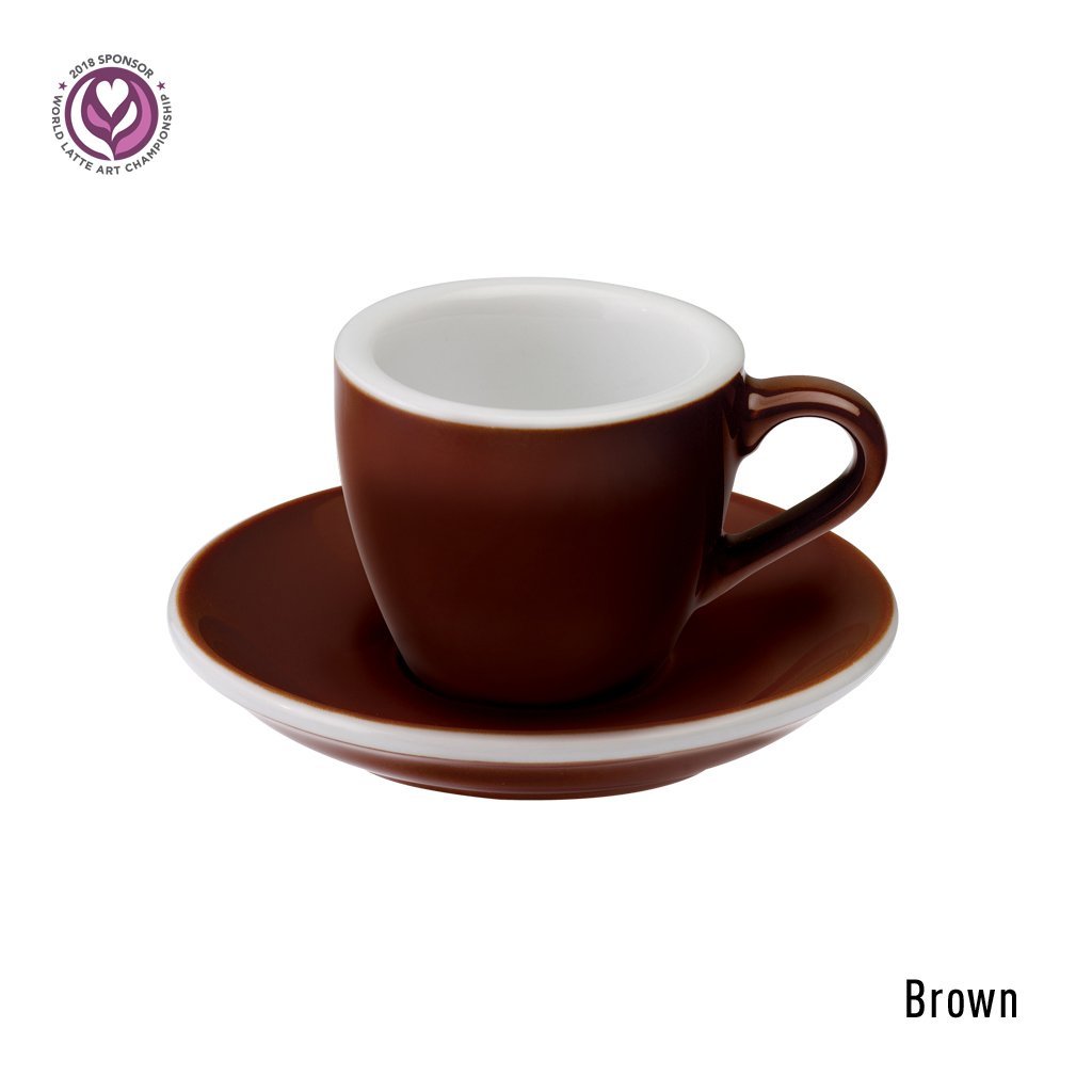 Egg 80ml Espresso Cup & Saucer