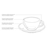 Egg 200ml Cappuccino Cup & Saucer