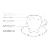 Tulip 280ml Café Latte Cup & Saucer
