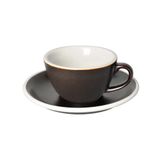 Egg 150ml Flat White Cup & Saucer (Potters Colors)