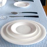 FLUTE - 15.5CM SIDE PLATE (WHITE) - Bộ dĩa sứ xương - Bone Loveramics