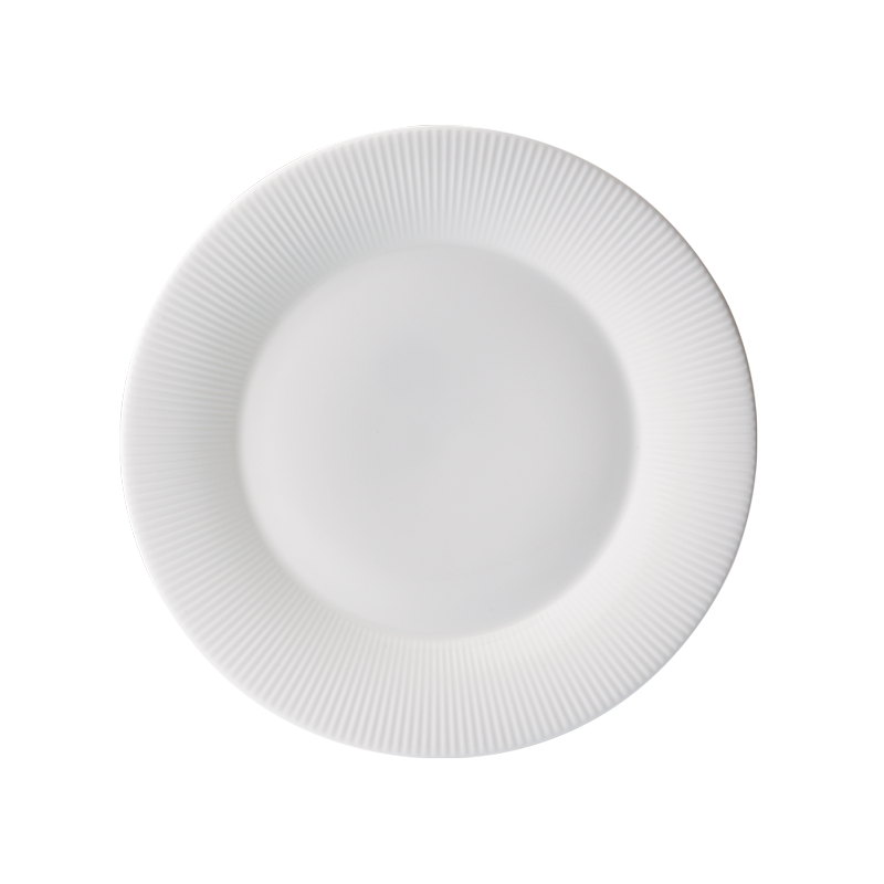 FLUTE - 21CM SALAD PLATE (WHITE)