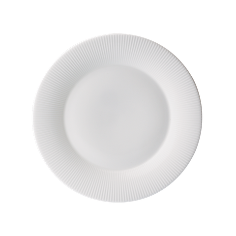 FLUTE - 21CM SALAD PLATE (WHITE)