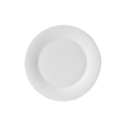 FLUTE - 15.5CM SIDE PLATE (WHITE) - Bộ dĩa sứ xương - Bone Loveramics