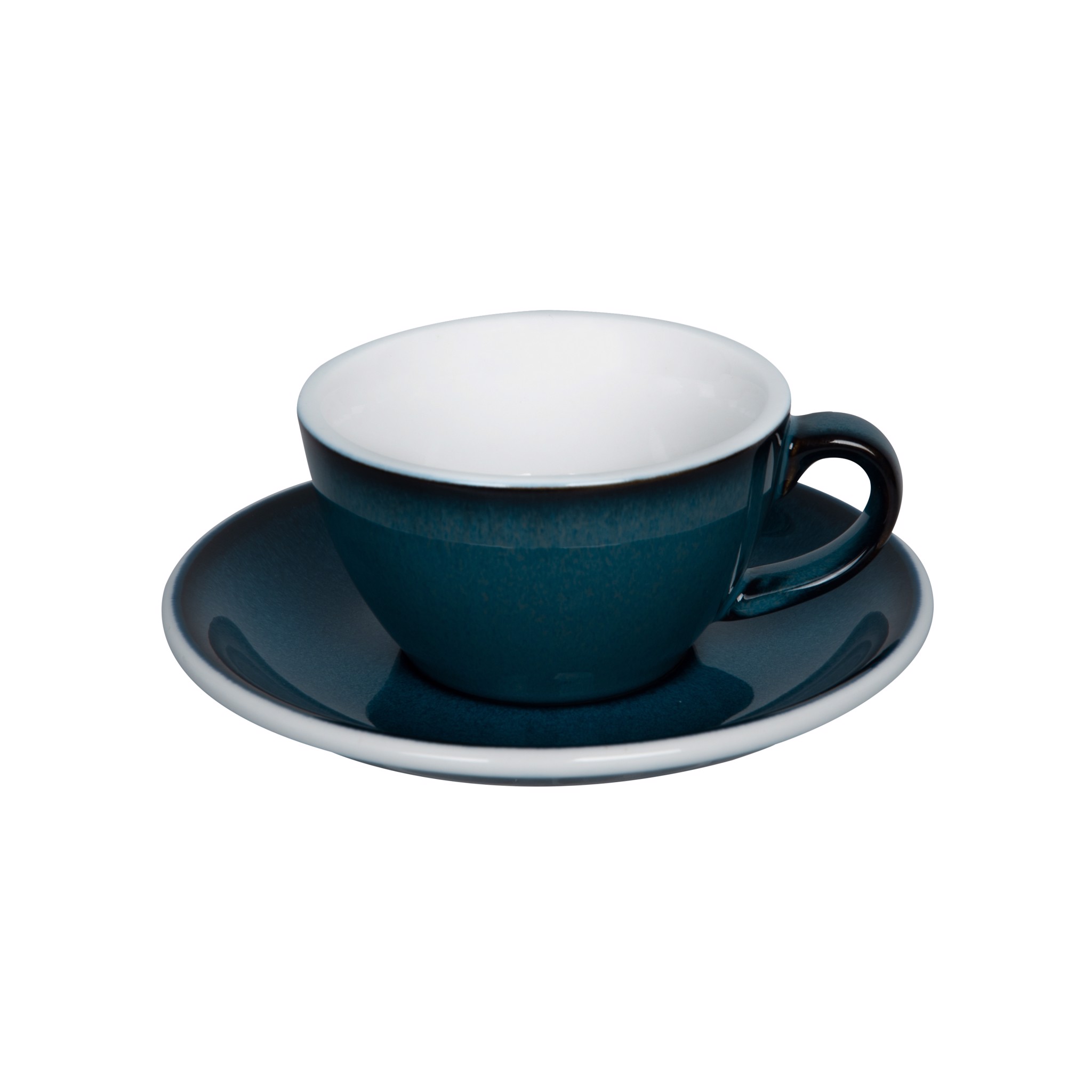 Egg 150ml Flat White Cup & Saucer (Potters Colors)