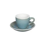 Egg 80ml Espresso Cup & Saucer (Potters Colors)