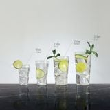 URBAN GLASS - 330ML NARROW TUMBLER L (CLEAR/BLACK)