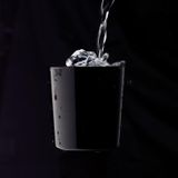 LY THỦY TINH URBAN GLASS - 330ML TUMBLER (CLEAR/BLACK)