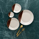 SANCAI - 28CM DINNDER PLATE (CARAMEL) - Đĩa sứ Loveramics