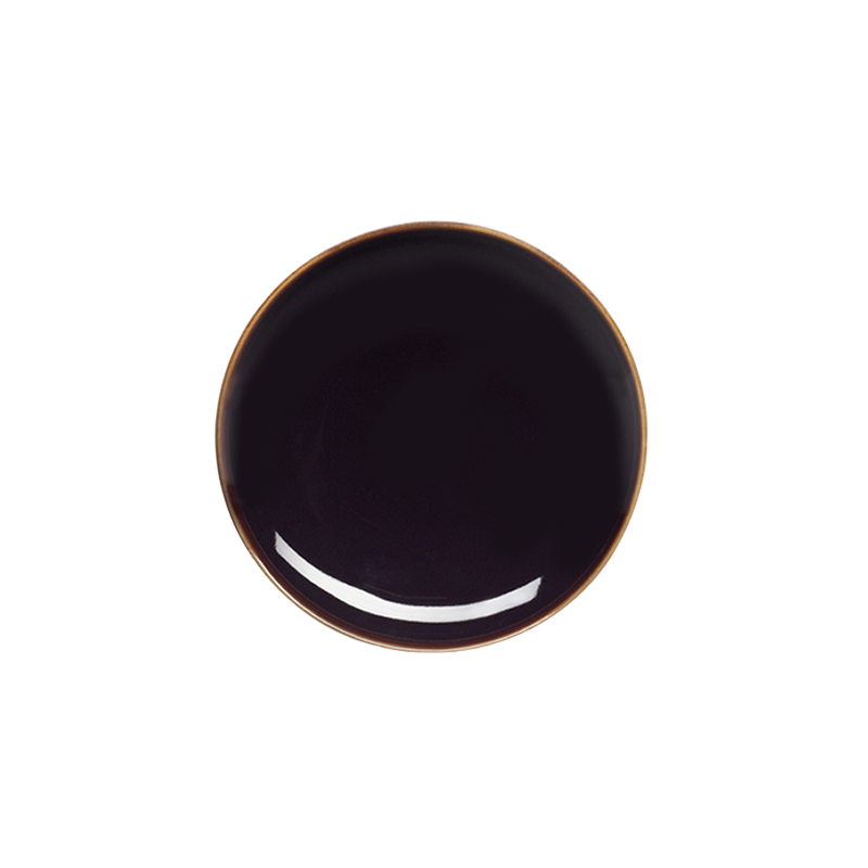 Đĩa sứ to STUDIO TENMOKU - 18CM SIDE PLATE (BLACK) chính hãng