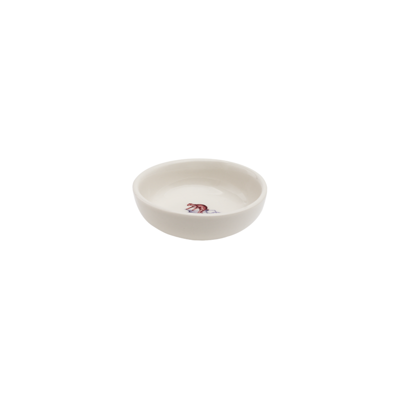 A CURIOUS TOILE - 8CM SAUCE DISH (RED)