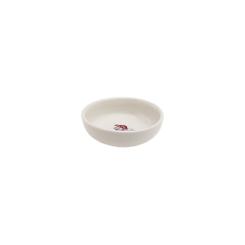 A CURIOUS TOILE - 8CM SAUCE DISH (RED)