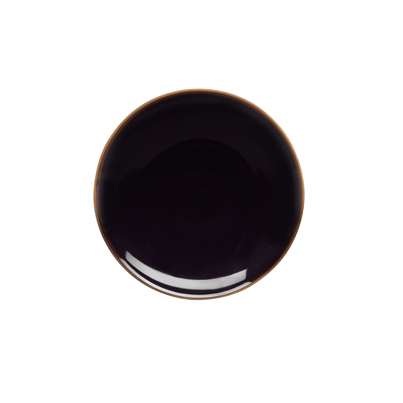 Dĩa sứ to STUDIO TENMOKU - 20CM SALAD PLATE (BLACK)