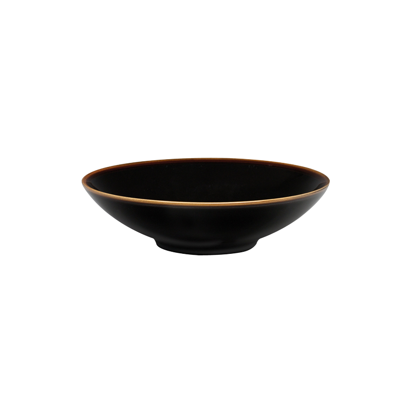 STUDIO TENMOKU - 20CM SOUP PLATE (BLACK)