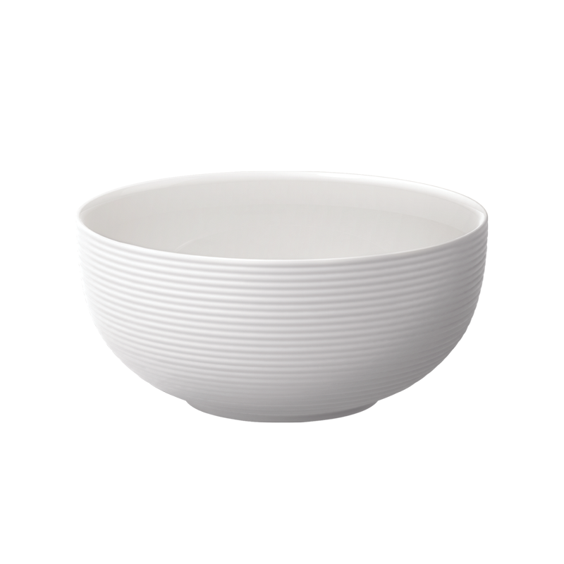 FLUTE - 19.5CM SERVE BOWL (WHITE)