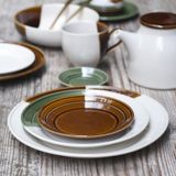 SANCAI - 28CM DINNDER PLATE (CARAMEL) - Đĩa sứ Loveramics