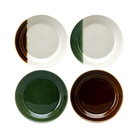 Bộ 4 dĩa nhỏ SANCAI - SET OF 4 X 17CM SIDE PLATE (ASSORTED)