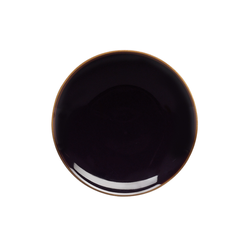 Đĩa sứ món ăn chính STUDIO TENMOKU - 23CM SALAD PLATE (BLACK)