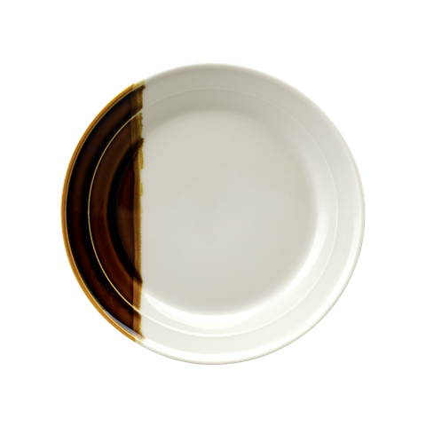 SANCAI - 22.5CM SALAD PLATE (CARAMEL) - Đĩa ăn sang trọng