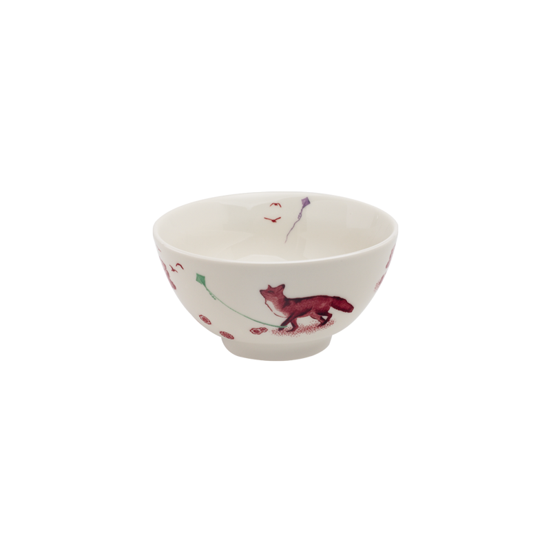 A CURIOUS TOILE - 13.5CM CEREAL BOWL (RED)