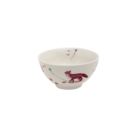 A CURIOUS TOILE - 13.5CM CEREAL BOWL (RED)