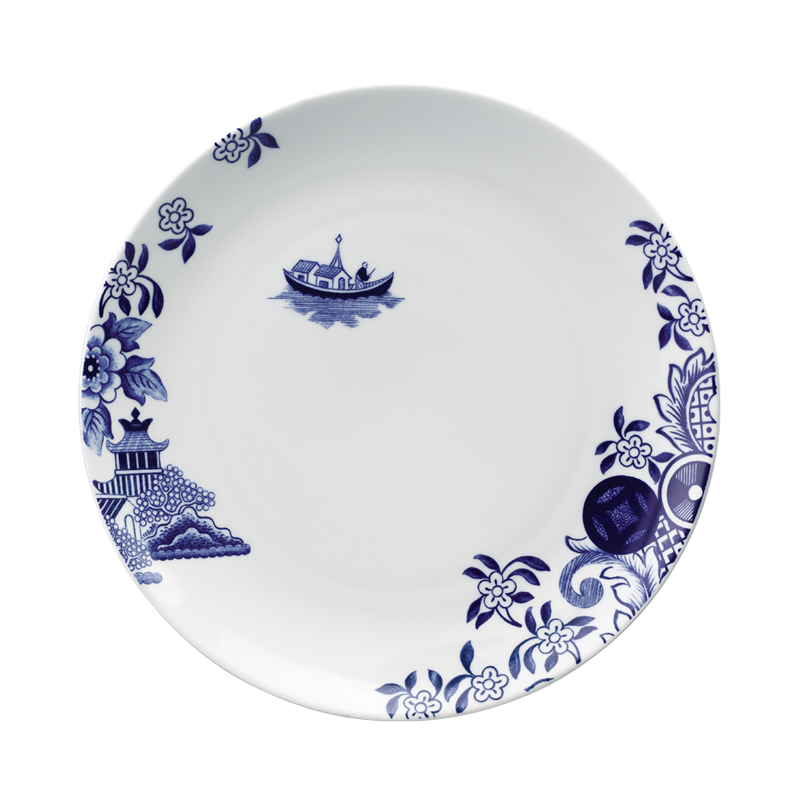 WILLOW LOVE STORY - 27CM DINNER PLATE (BLUE)