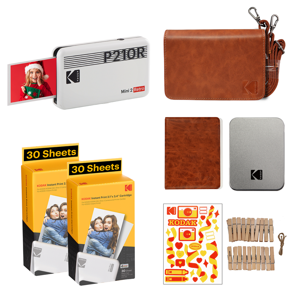 Máy in ảnh Kodak Mini 2 P210R - Combo phụ kiện