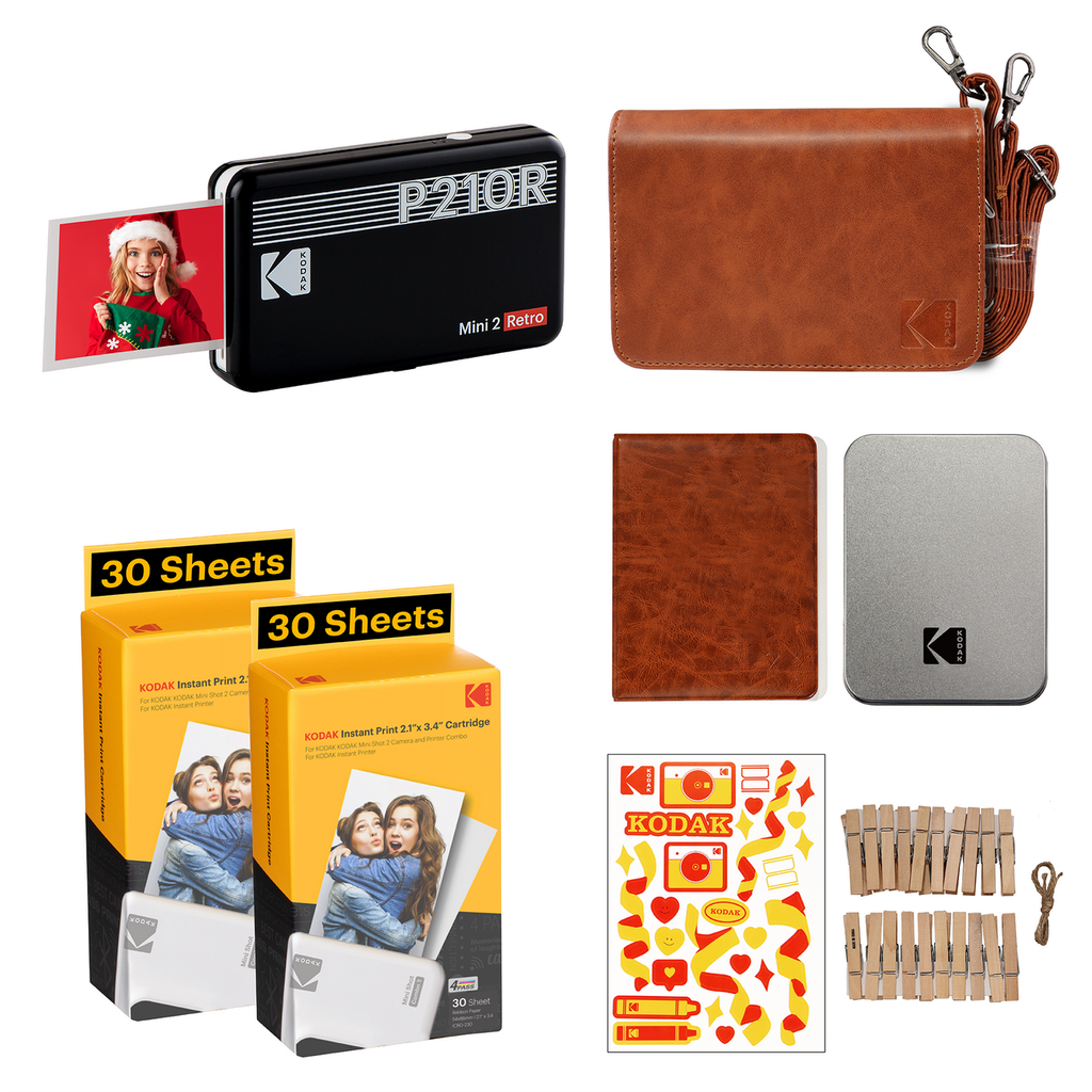 Máy in ảnh Kodak Mini 2 P210R - Combo phụ kiện