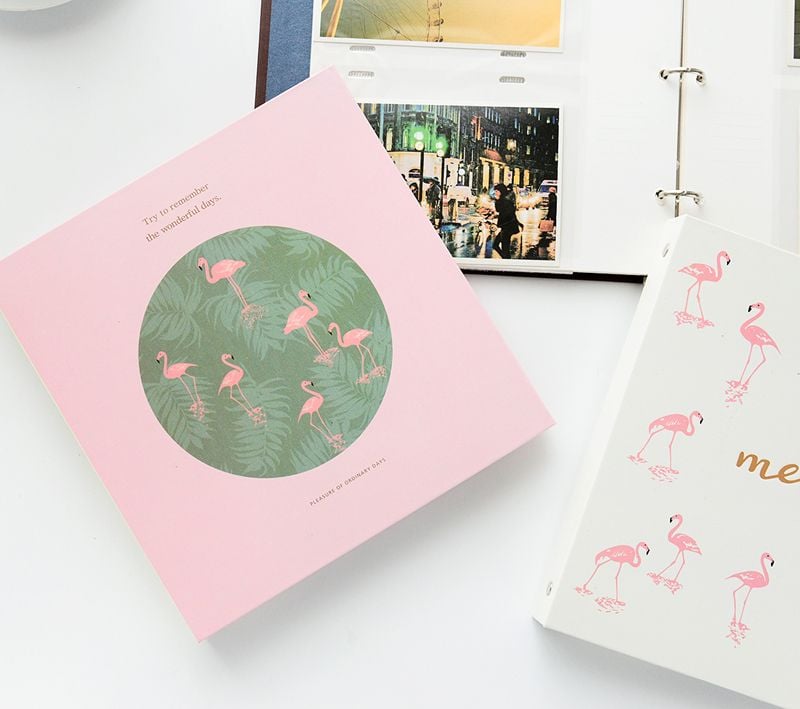 Album Dán Ảnh - White Flamingo - Album phù hợp cho tất cả size hình (Instax Mini/ Instax Square/ Instax Wide)