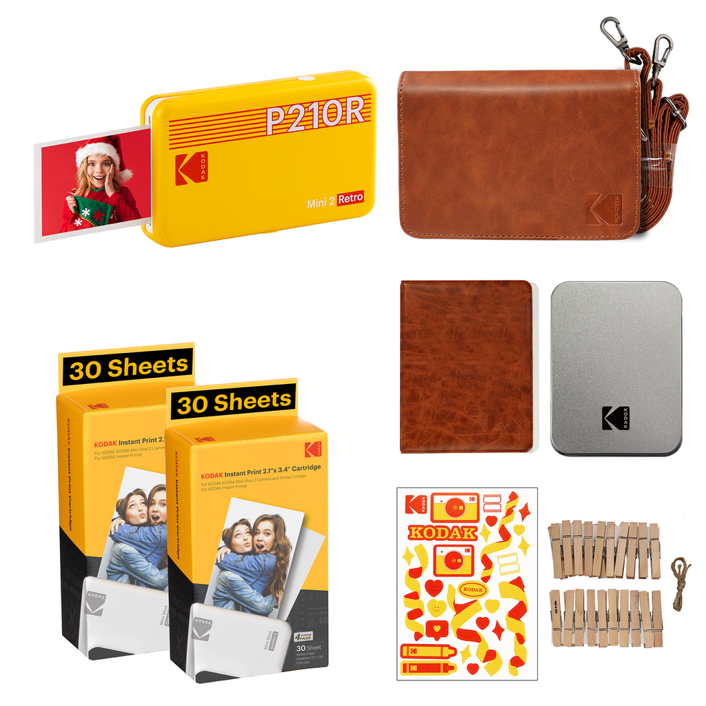 Máy in ảnh Kodak Mini 2 P210R - Combo phụ kiện