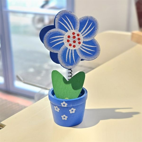 Đế kẹp gỗ hình chậu hoa