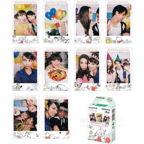  Film Instax Mini Single - Pooh Frame - 10 tấm 