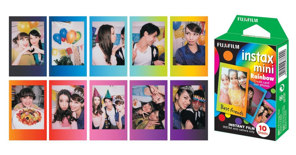 Film Instax Mini Single - Rainbow Frame - 10 tấm