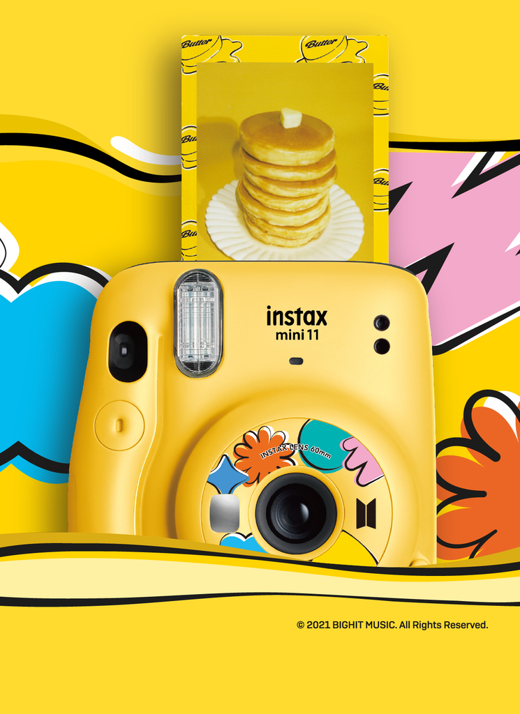 Fujifilm instax CAMERA MINI 11 Butter BTS - tặng kèm 10 film - Chính hãng