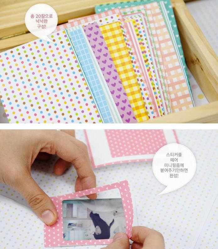 Film Sticker dán viền ảnh trang trí