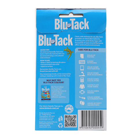  Đất sét dính Blu Tack Original (1 túi 4 thanh) 75g 